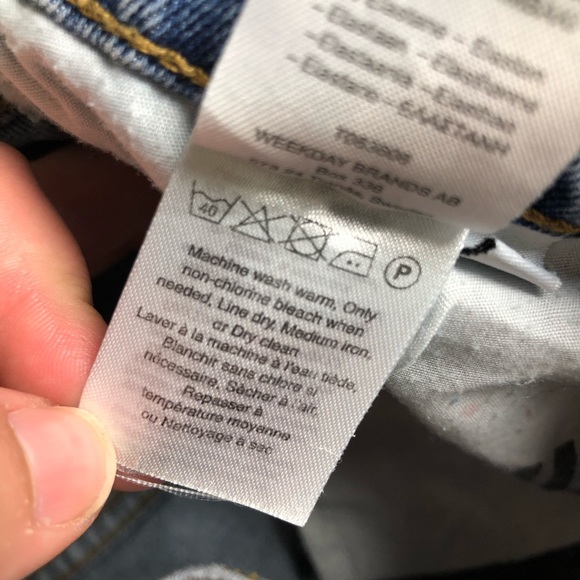 Cheap Monday tide sky crop jeans - Picture 8 of 8